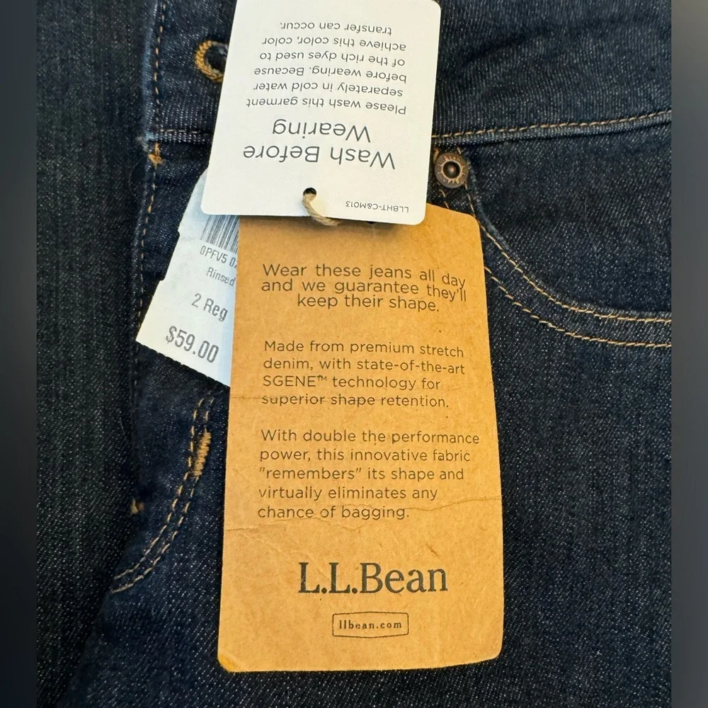 NWT! LL Bean Favorite Fit True Shape Bootcut, sz 2 - Picture 3 of 5